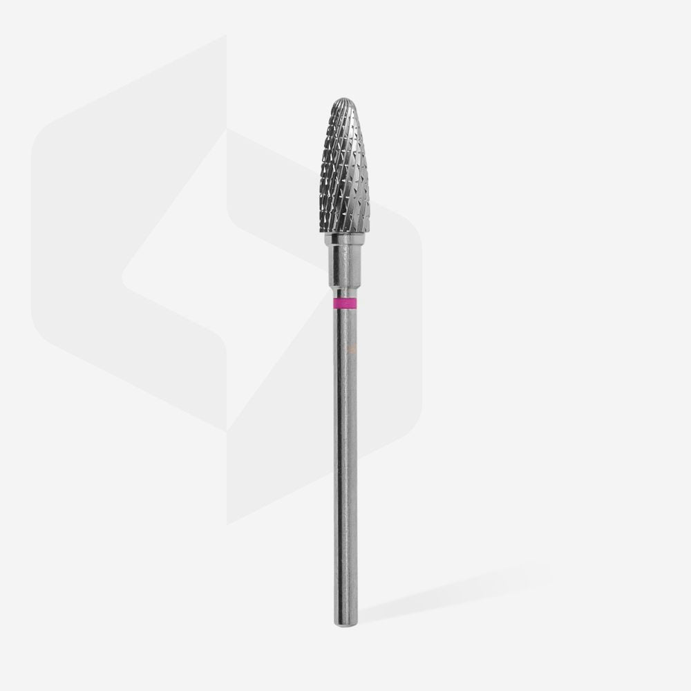 Staleks Carbide nail drill bit corn purple EXPERT head diameter 5 mm / working part 13 mm