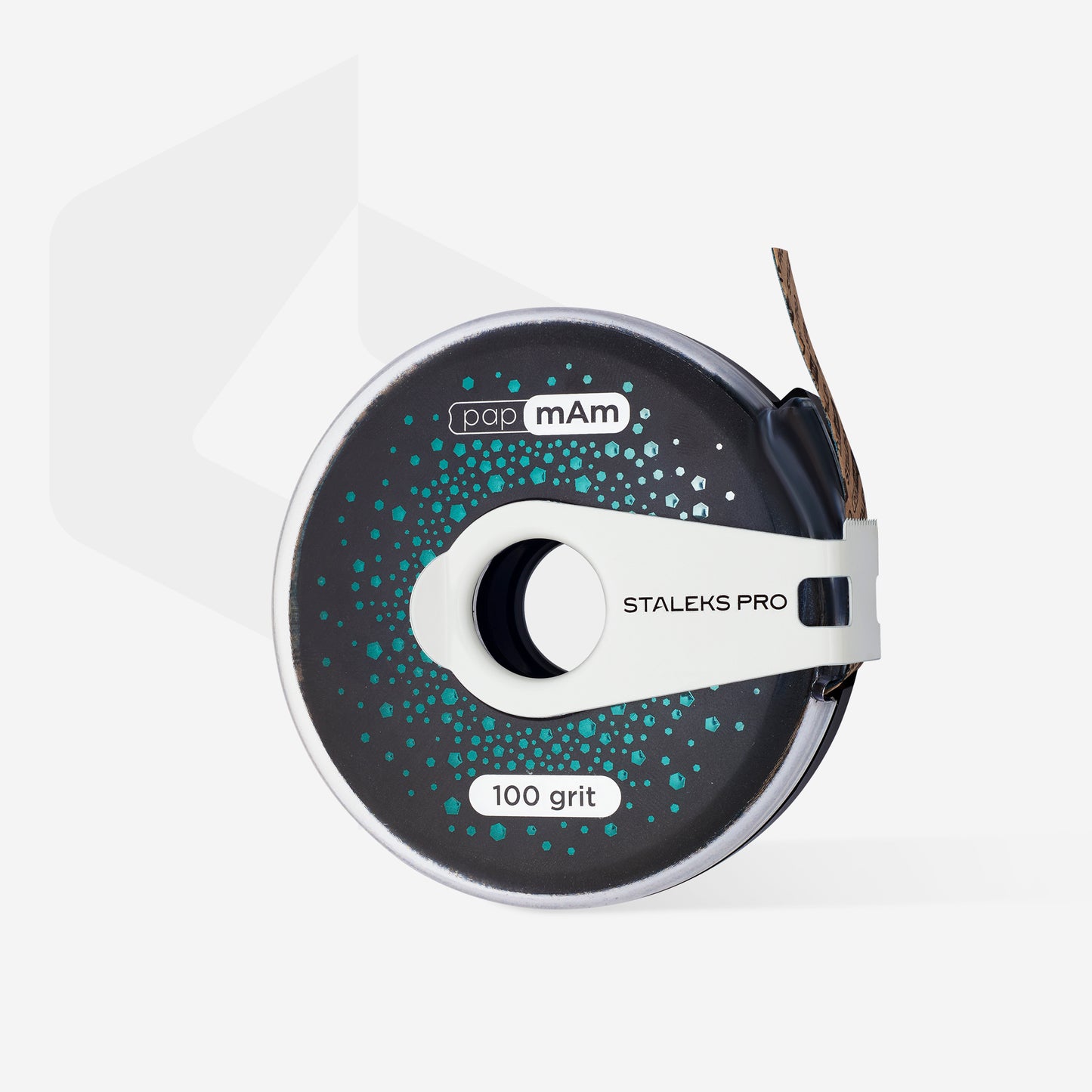 Staleks Disposable abrasive tape papmAm EXCLUSIVE 100 grit in a plastic case