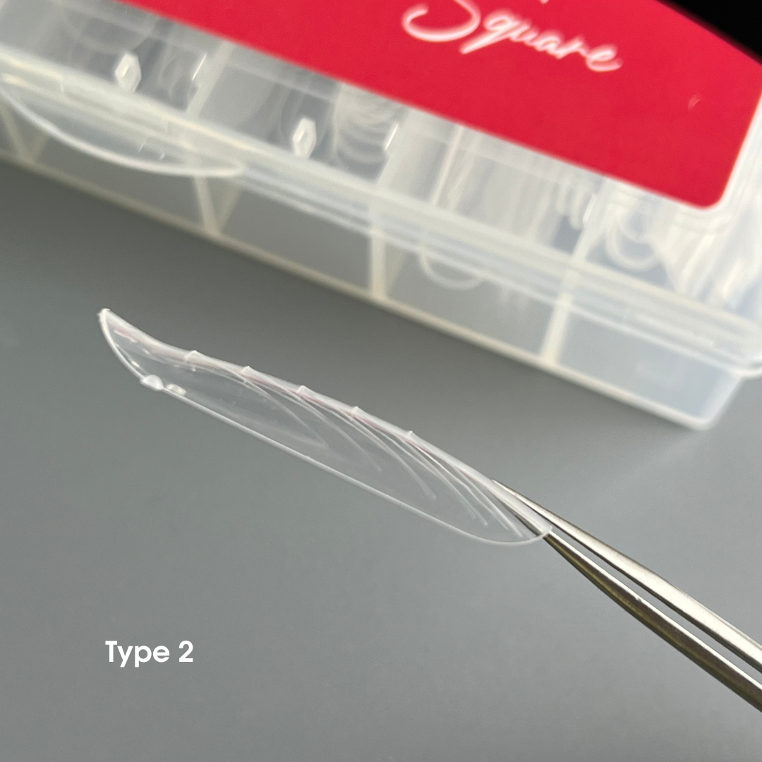 NAILSOFTHEDAY Dual Form Square 01 (Type2), 130 pieces