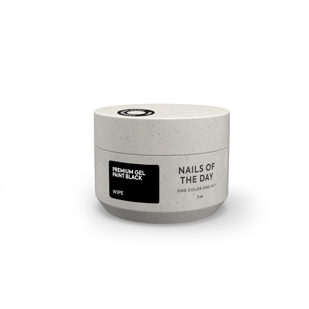 NAILSOFTHEDAY Premium gel paint Black wipe 5 ml