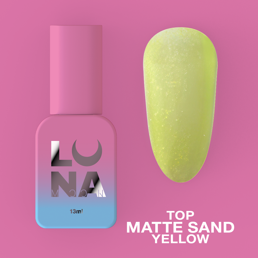 Lunamoon Top Matte Sand Yellow 13ml