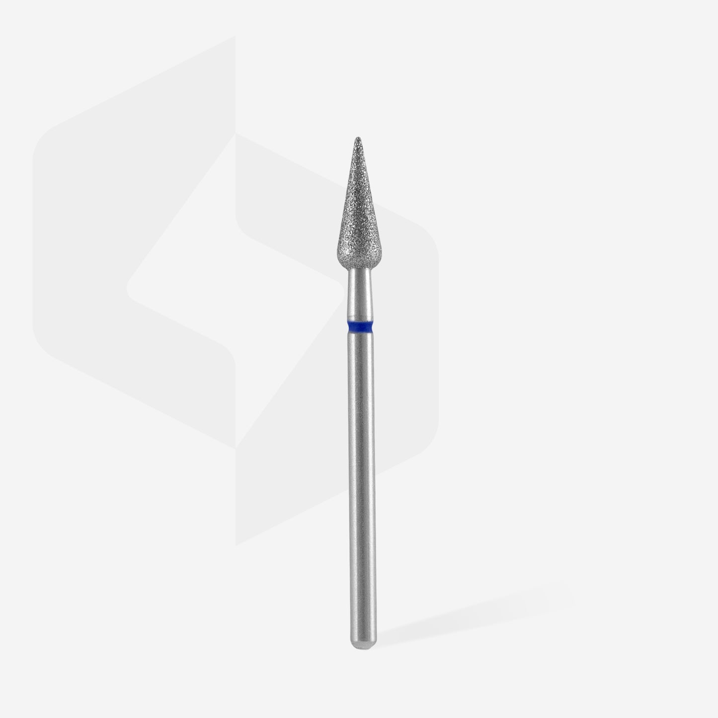 Staleks Diamond nail drill bit pointed pear blue EXPERT head diameter 4 mm / working part 12 mm