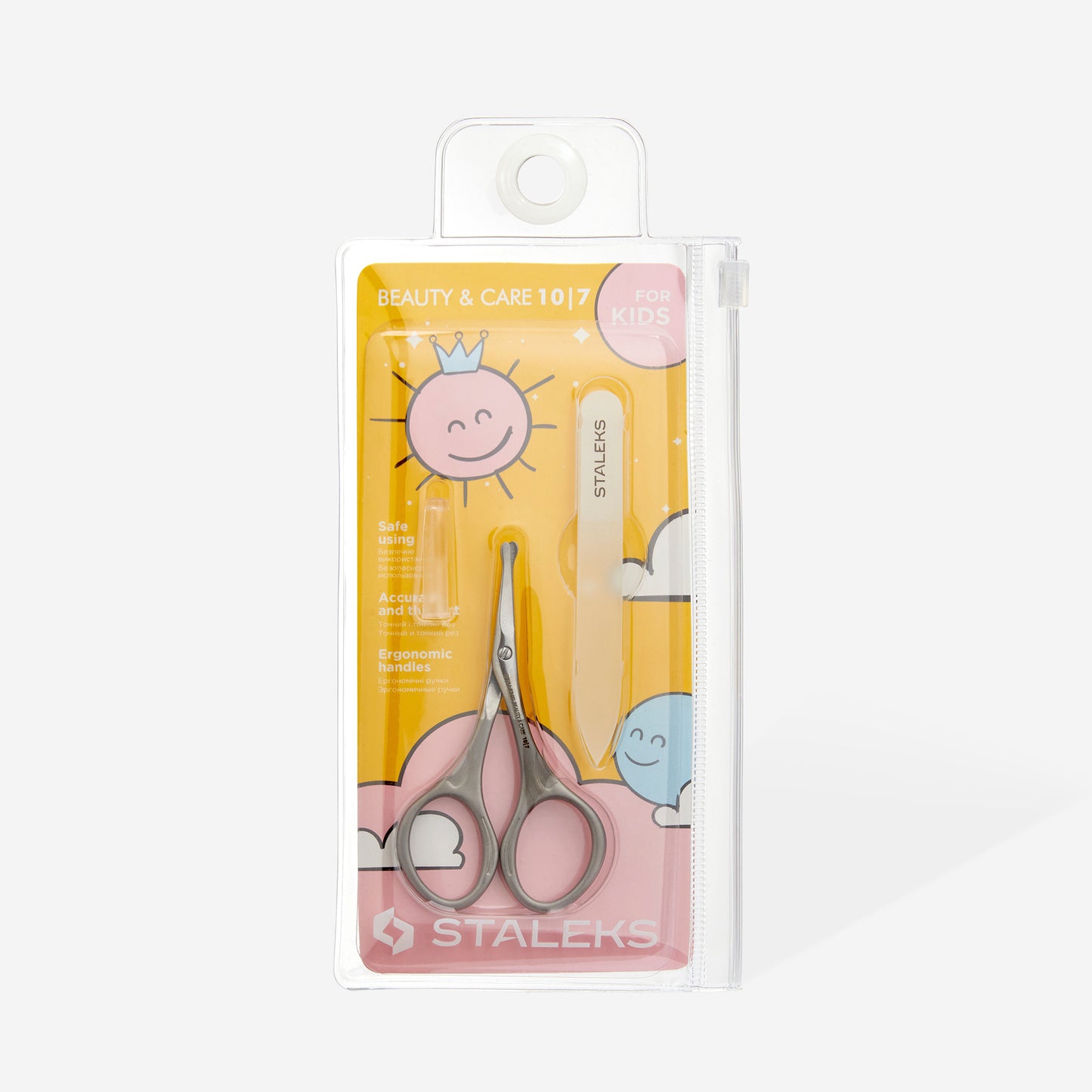 Staleks Manicure set: matte scissors for children + nail file BEAUTY & CARE 10 TYPE 7