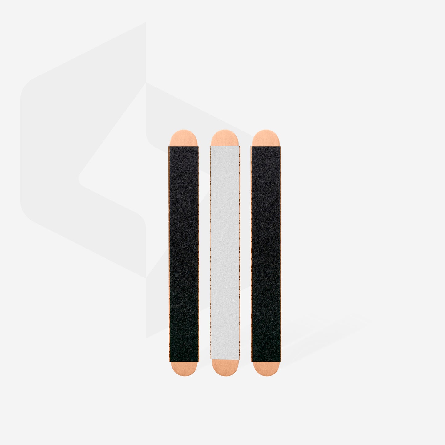 Staleks Disposable double-sided files papmAm Mix on a wooden base, 180/240 grit (3 pcs)