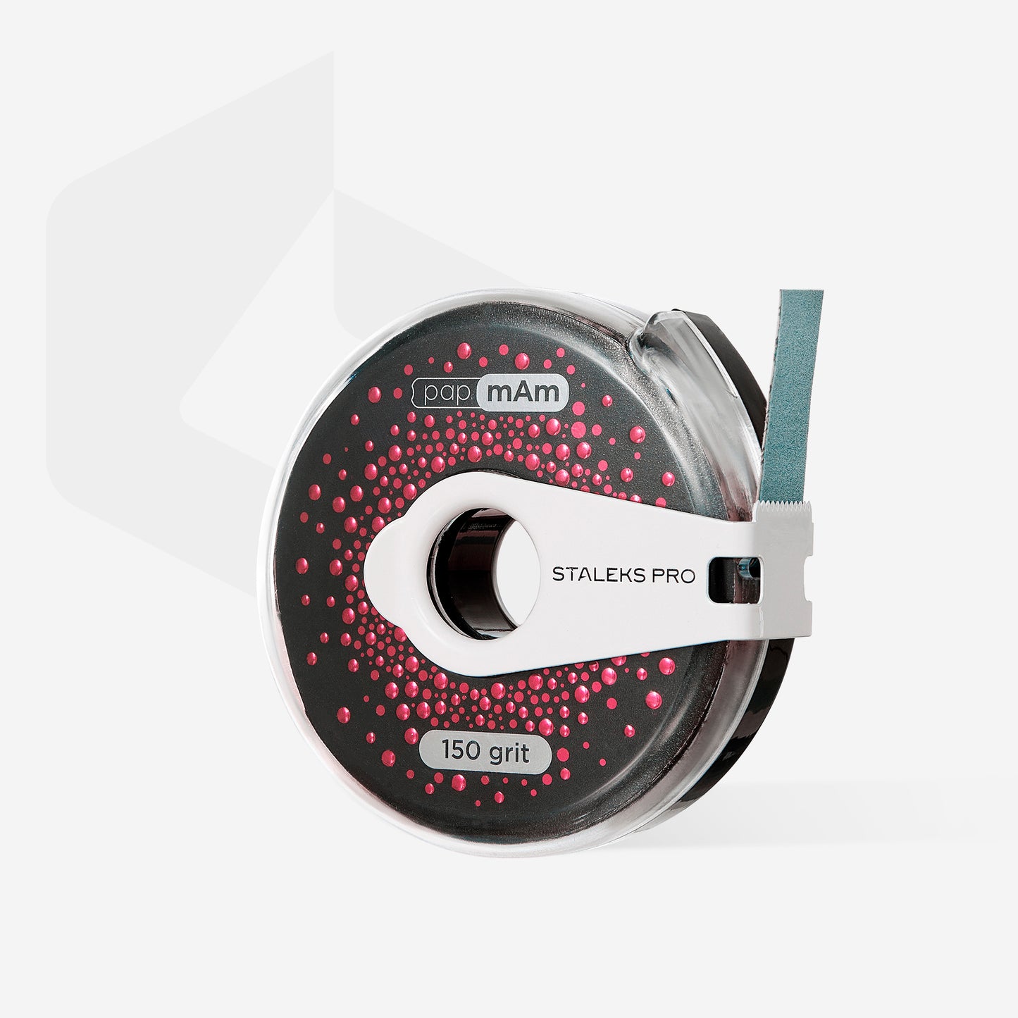 Disposable abrasive tape papmAm EXCLUSIVE in plastic case STALEKS PRO, 150 grit