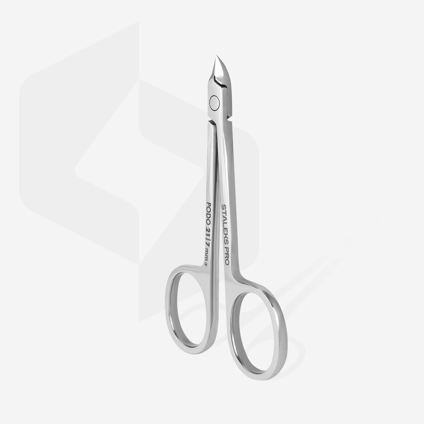 Staleks Podology scissors style nippers for cuticle and callus PODO 21 7 mm