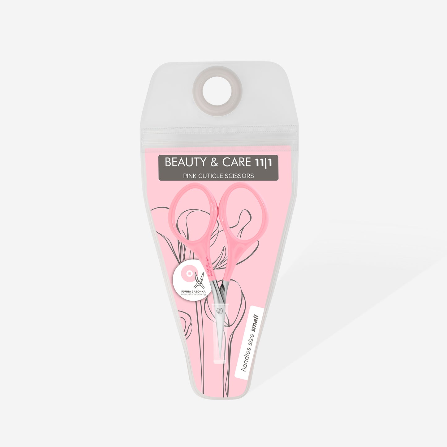 Staleks Pink cuticle scissors BEAUTY & CARE 11 TYPE 1