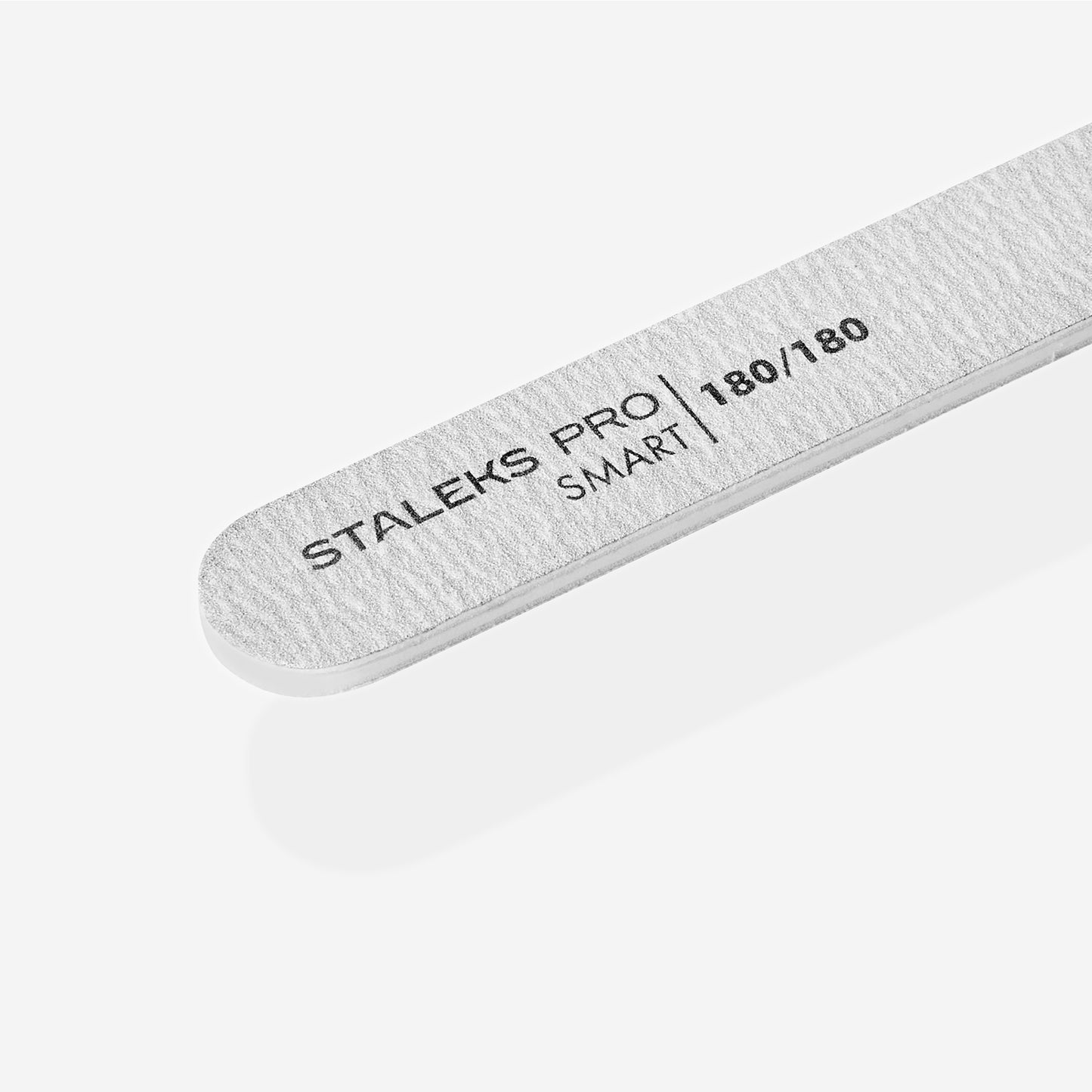 Straight mineral nail file STALEKS PRO 180/180 grit (5 pcs.), set
