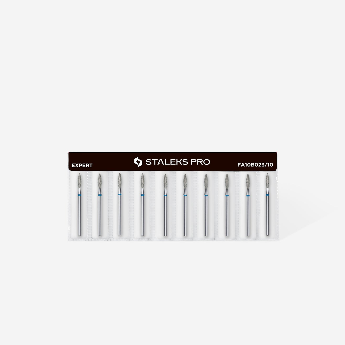 Staleks Diamond nail drill bit flame blue EXPERT head diameter 2,3 mm / working part 10 mm