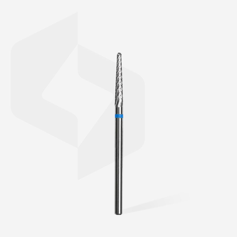 Staleks Carbide nail drill bit cone blue EXPERT head diameter 2,3 mm / working part 14 mm