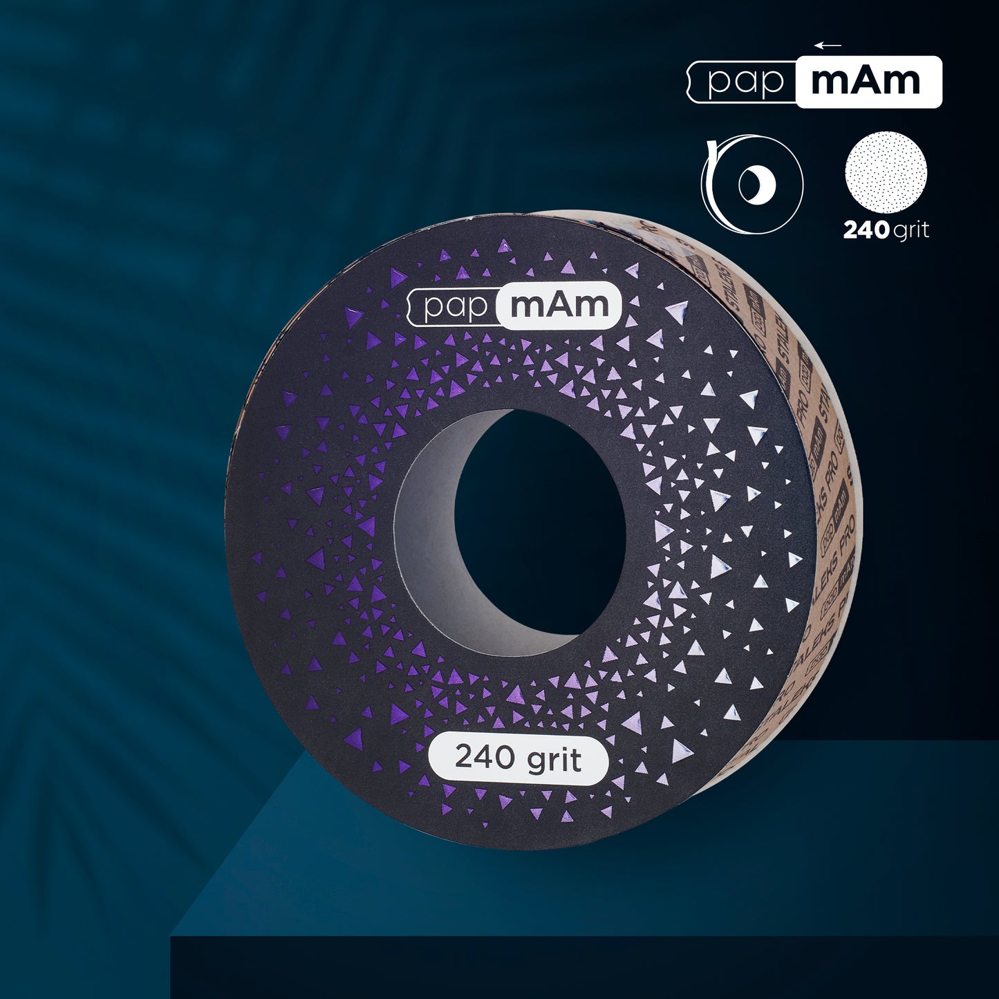 Disposable abrasive tape papmAm EXCLUSIVE for the plastic case STALEKS PRO, 240 grit
