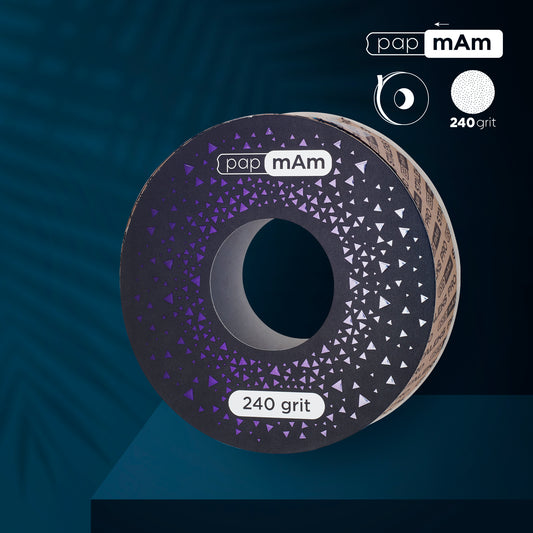 Disposable abrasive tape papmAm EXCLUSIVE for the plastic case STALEKS PRO, 240 grit