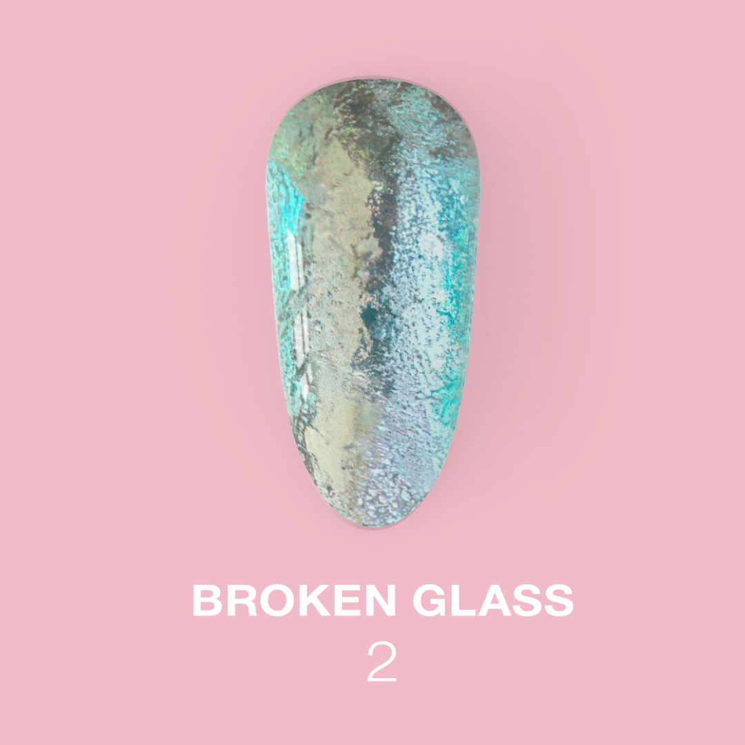 Lunamoon set of dry glitters for nails «Broken Glass» 6 pcs