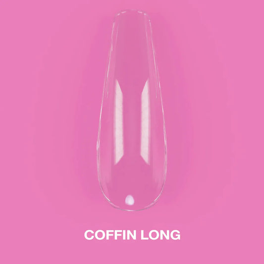 Lunamoon Gel Tips Coffin Long