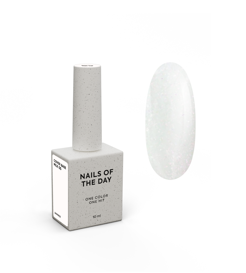 NAILSOFTHEDAY Cover base milk shimmer 05 10 ml