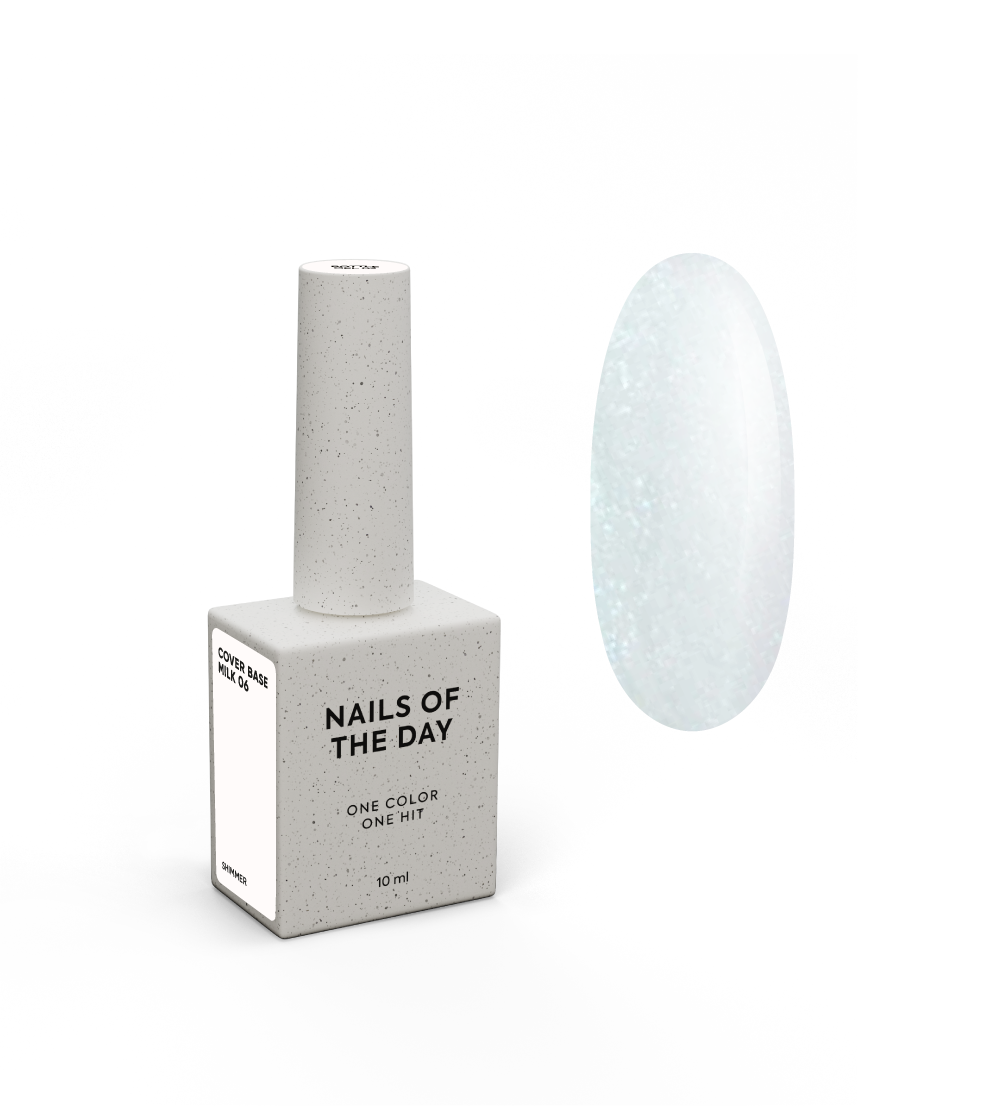 NAILSOFTHEDAY Cover base milk shimmer 06 10 ml
