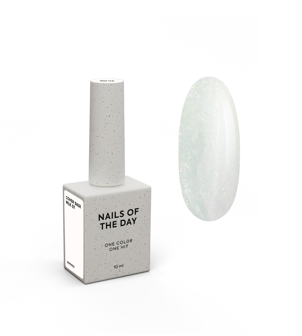 NAILSOFTHEDAY Cover base milk shimmer 07 10 ml