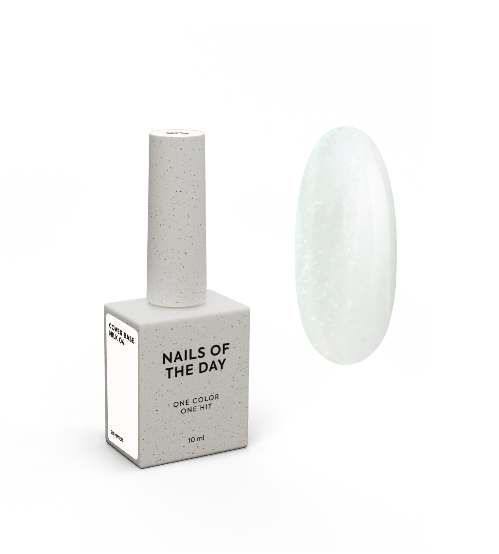 NAILSOFTHEDAY Cover base milk shimmer 04 10 ml
