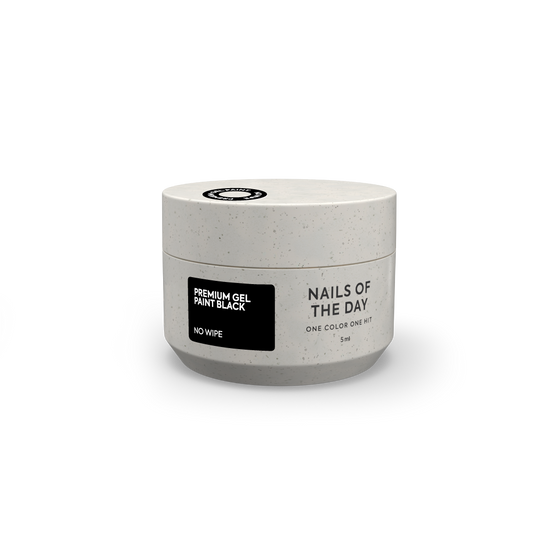 NAILSOFTHEDAY Premium gel paint Black no wipe 5 ml
