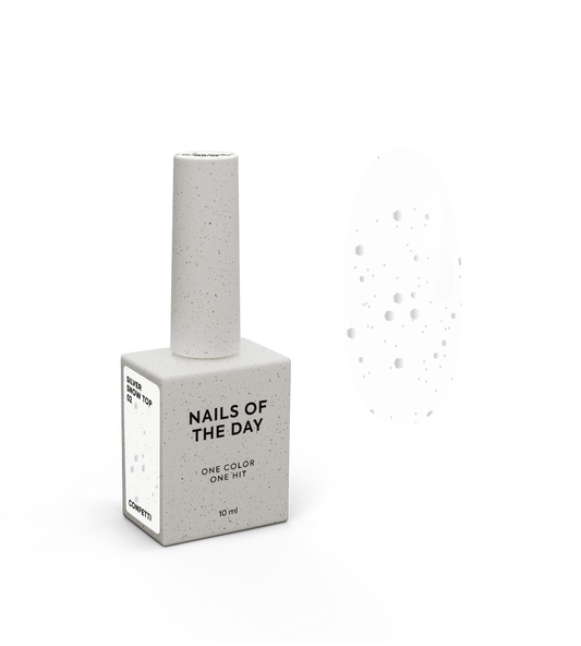 NAILSOFTHENIGHT Silver Snow top 02 10 ml