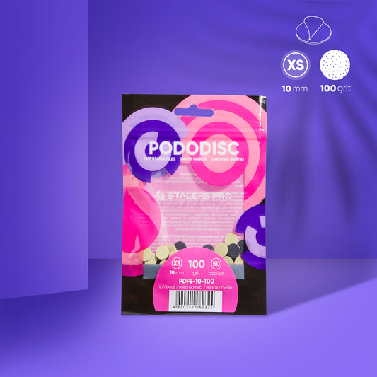 Staleks Disposable files for pedicure disc PODODISC XS EXPERT 100 grit (50 pcs)