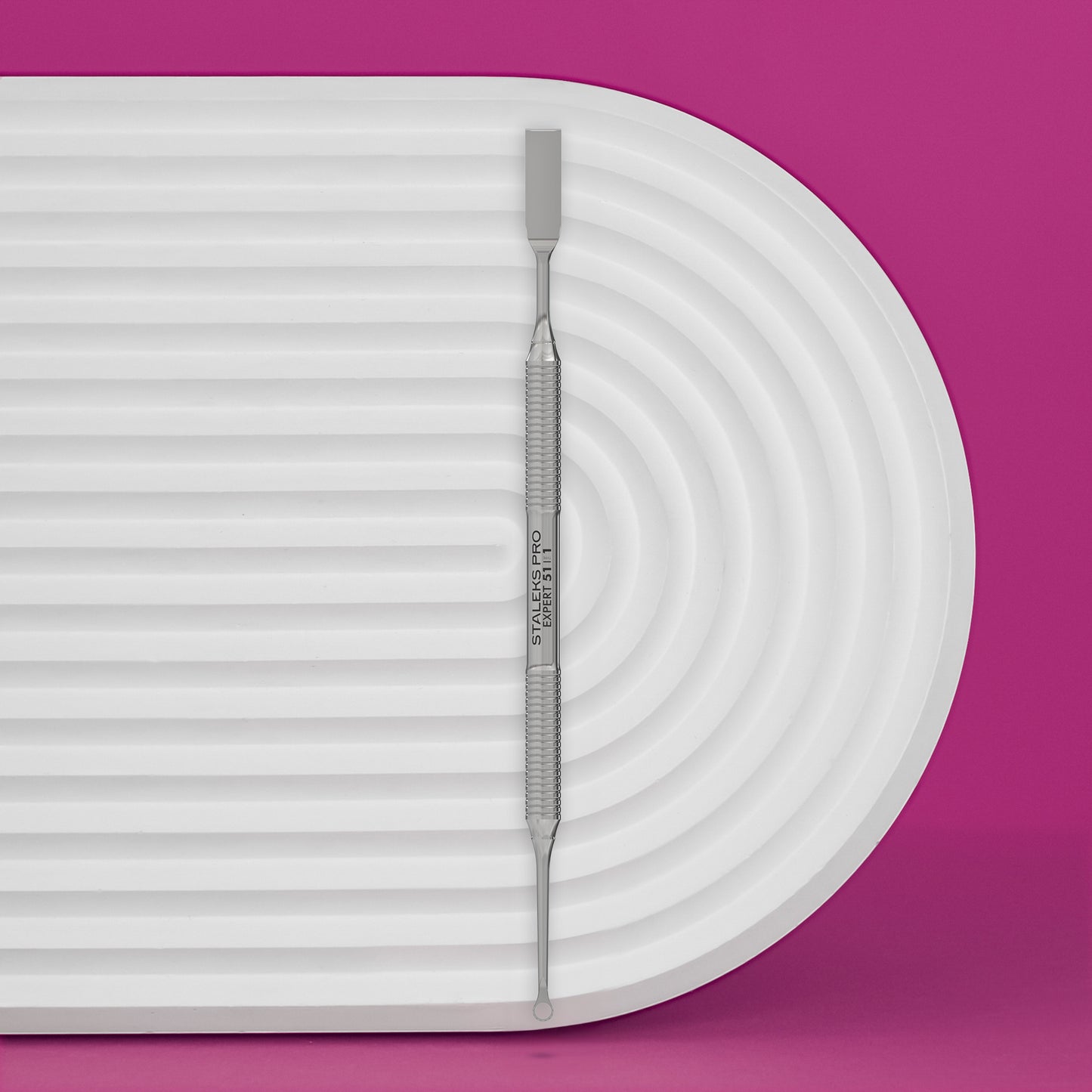 Staleks Manicure pusher EXPERT 51 TYPE 1 (straight flat and loop pusher)