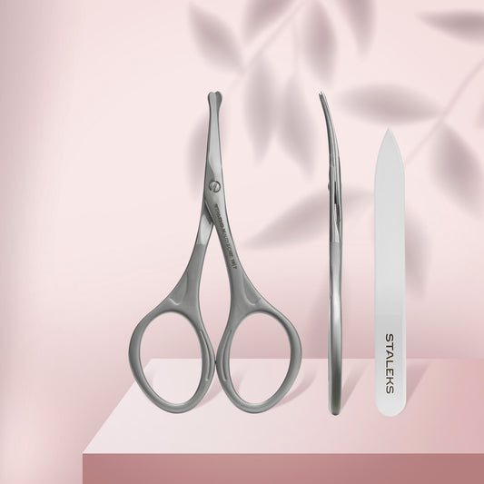Staleks Manicure set: matte scissors for children + nail file BEAUTY & CARE 10 TYPE 7