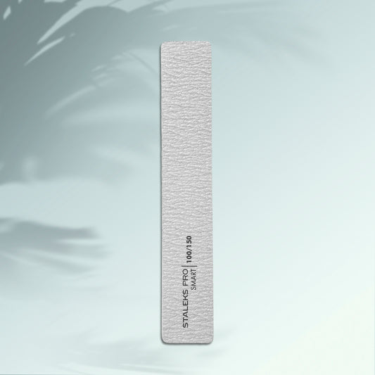 Staleks Mineral wide straight nail file SMART 100/150 grit, (5 pcs.), set