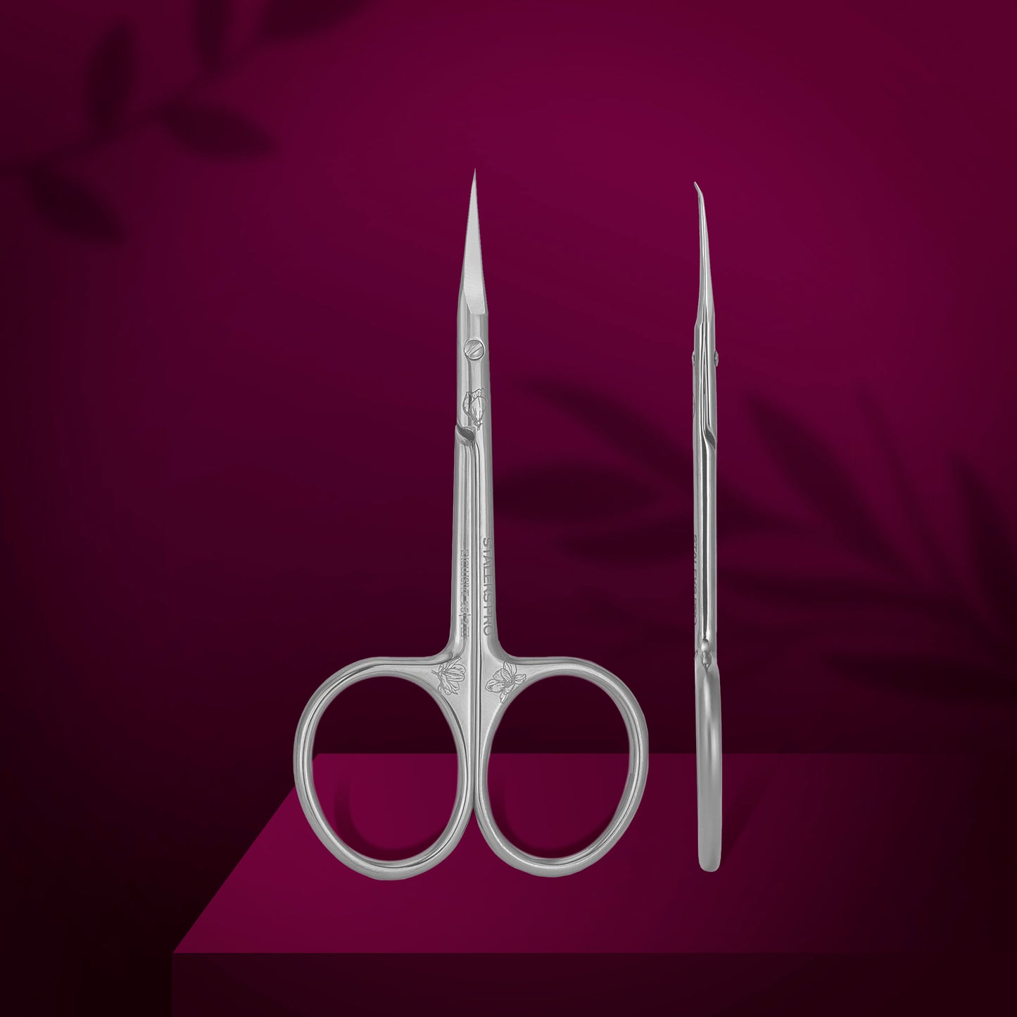 Staleks Professional cuticle scissors with hook EXCLUSIVE 23 TYPE 2 (magnolia)