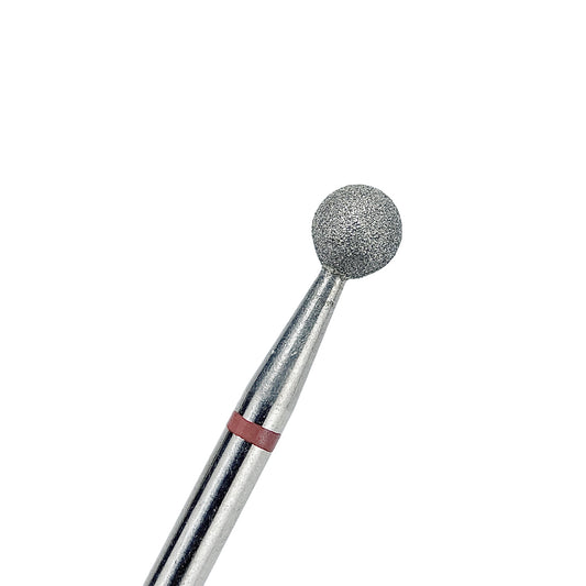 TOUCH diamond Ball nail drill bit red 4.0 mm (D040D-F)