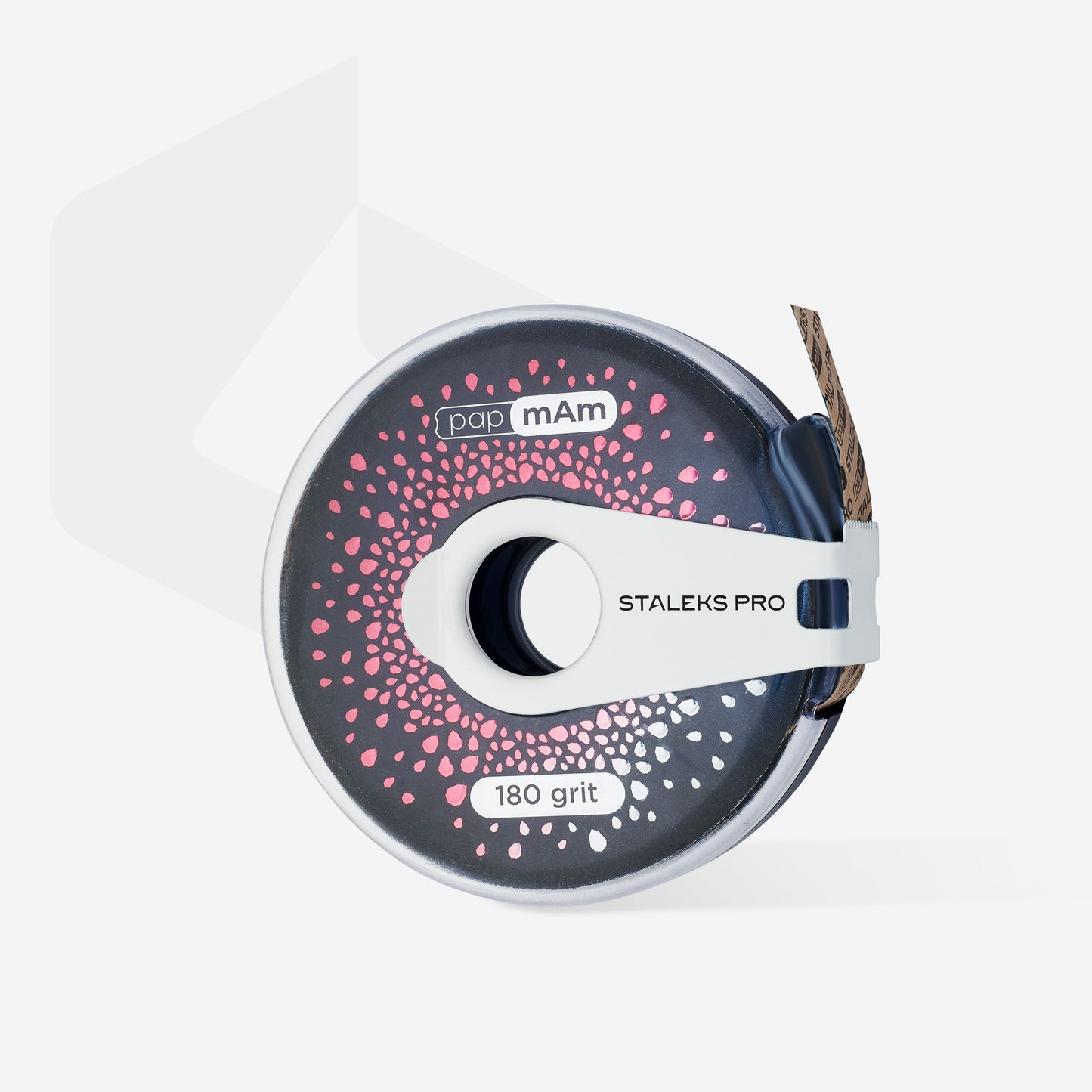 Disposable abrasive tape papmAm EXCLUSIVE in plastic case STALEKS PRO, 180 grit