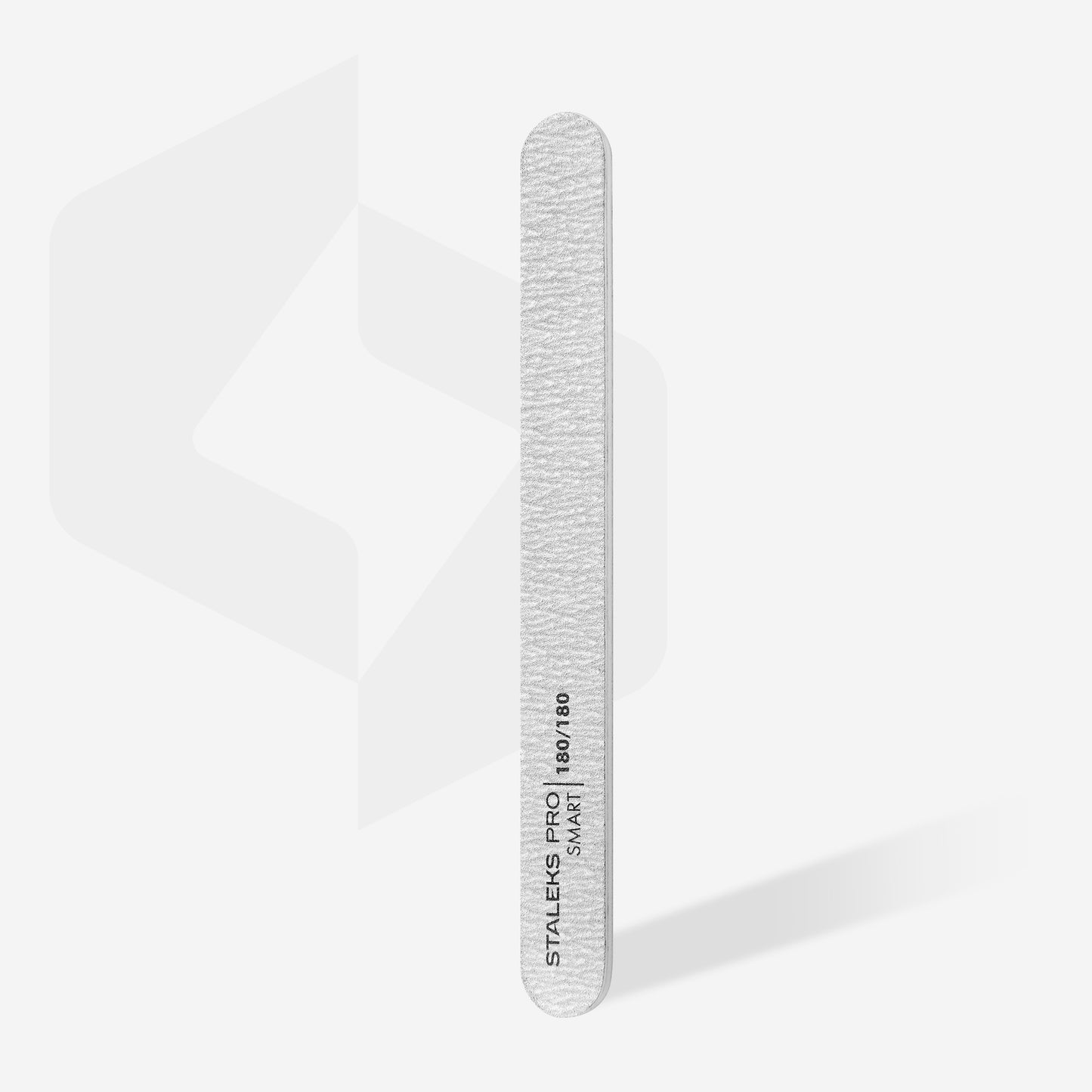 Straight mineral nail file STALEKS PRO 180/180 grit (5 pcs.), set
