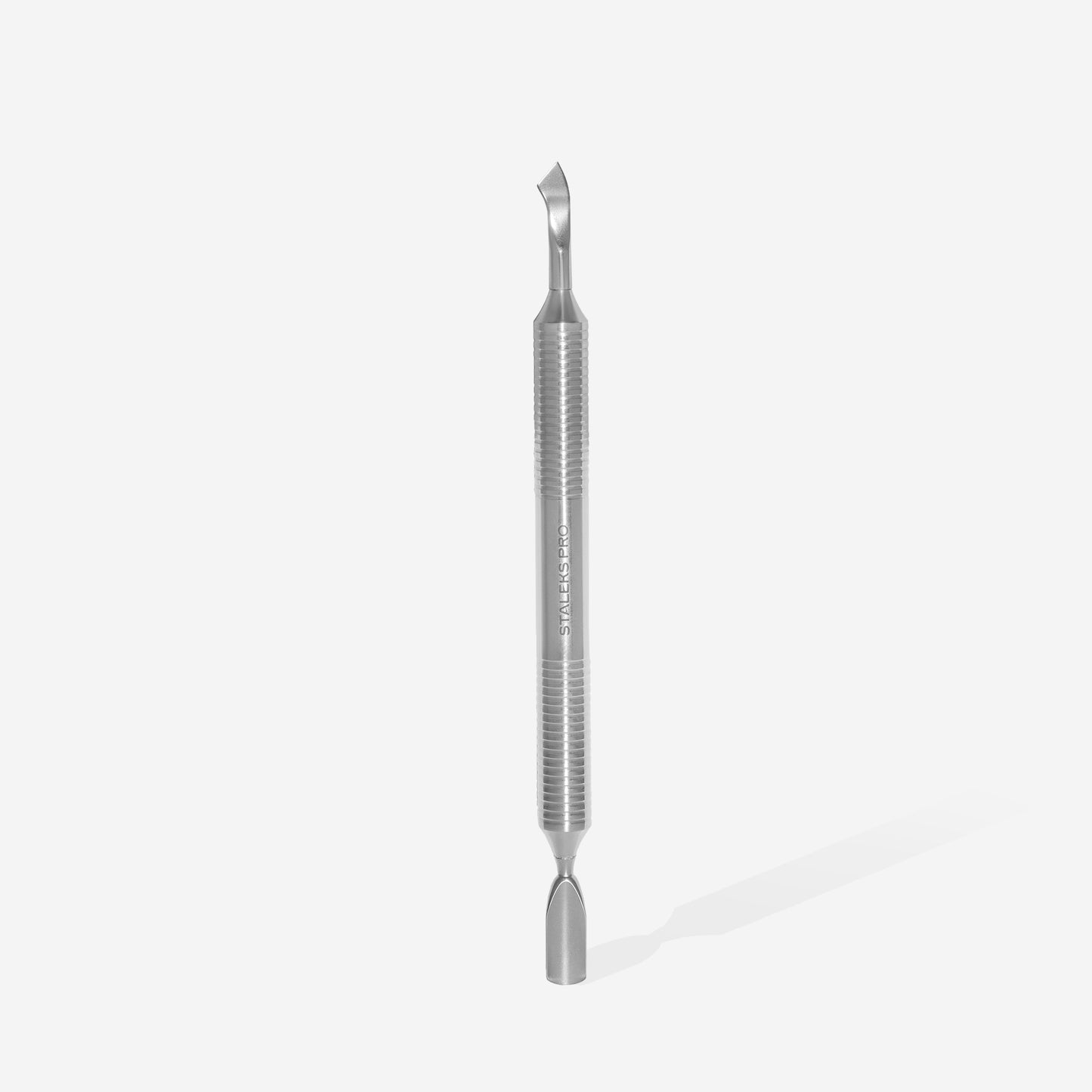Staleks Hollow manicure pusher EXPERT 100 TYPE 4.2 (rounded narrow pusher and bent blade)