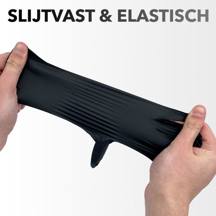 HANDSCHOENEN SOFT NITRIL SMALL ONGEPOEDERD ZWART 100ST